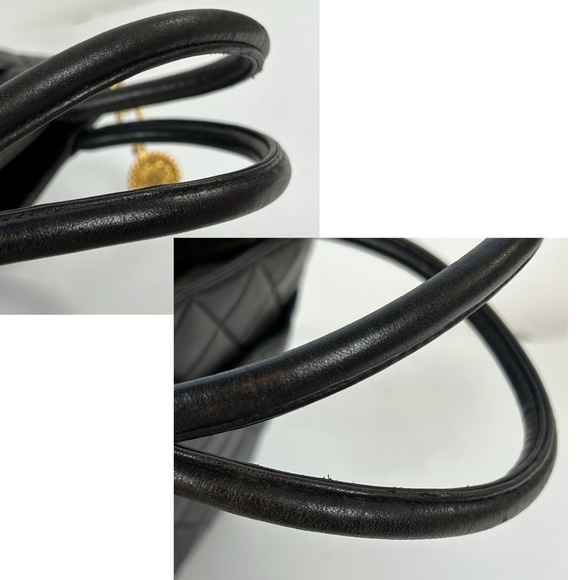 CHANEL Quilted Large Logo Black Calfskin Gold Medallion Tote - Picture 16 of 17